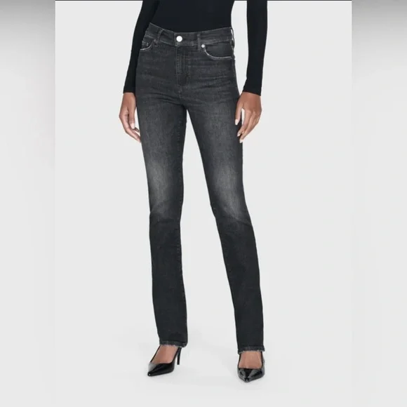 Frame Denim Le High Straight Jeans | 28 | Dark Wash - Picture 1 of 4
